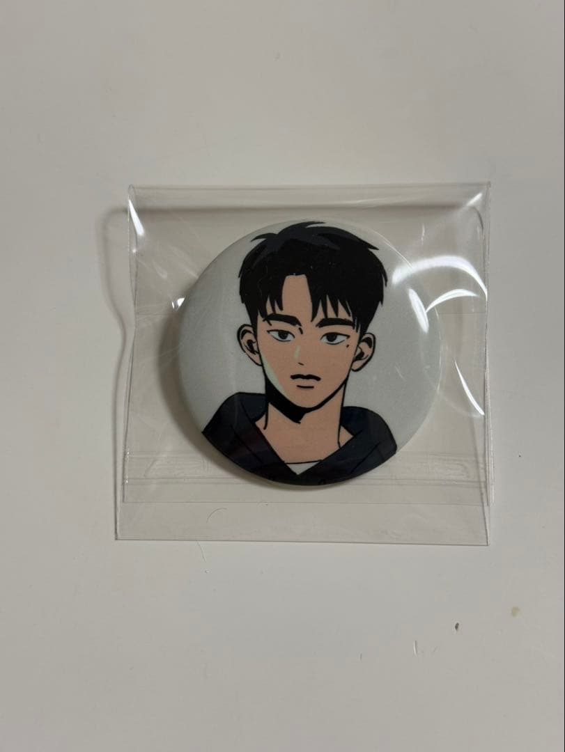 [USED] Seo In Guk (Korean fan meeting) Heart Cream Pin Badge (approx. 5cm)