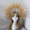 Diadema KC Halo Lolita Gotica Fatto a Mano Fascia Corona Dea del Sole Retrò Accessori per Capelli