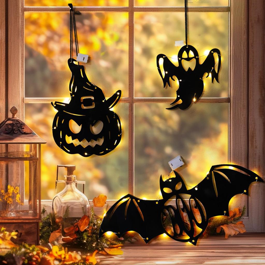 Cross-Border Halloween Ghost Pumpkin LED String Lights - Spooky Festival Decor for Parties
