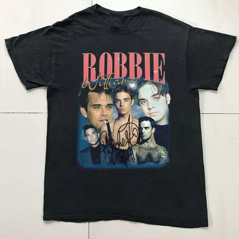 Hot Robbie Williams T-Shirt Gift Christmas Family Cotton Men S-5XL Shirt Unisex T-Shirt XXL
