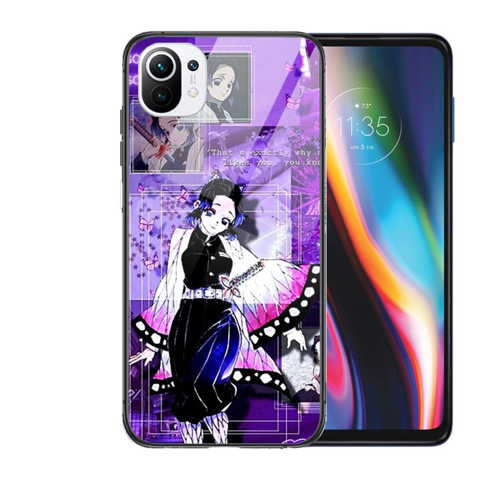 Kamado Nezuko Kimetsu No Yaiba Demon Slayer TPU Soft Tempered Glass Phone Shell Case For Xiaomi Redmi 11 Lite Pro Ultra 10T 10 9
