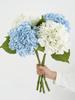 Blaue künstliche Hortensienblüten Echte Haptik Künstliche Hortensienzweige Dekoration Hochzeitsstrauß Blumengesteck