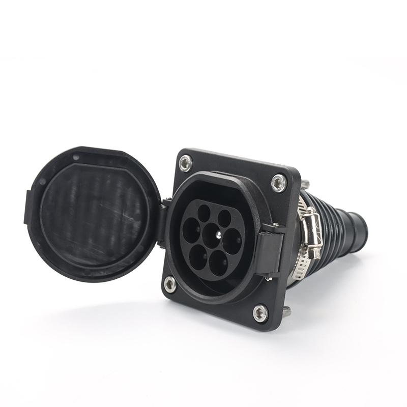 WUFEN Electric Vehicle Cars Charging Evse Male Type 2 EV Sockets 16A-32A 1P 3 Phase for IEC 62196-2 EV Charger Adaptor Plug