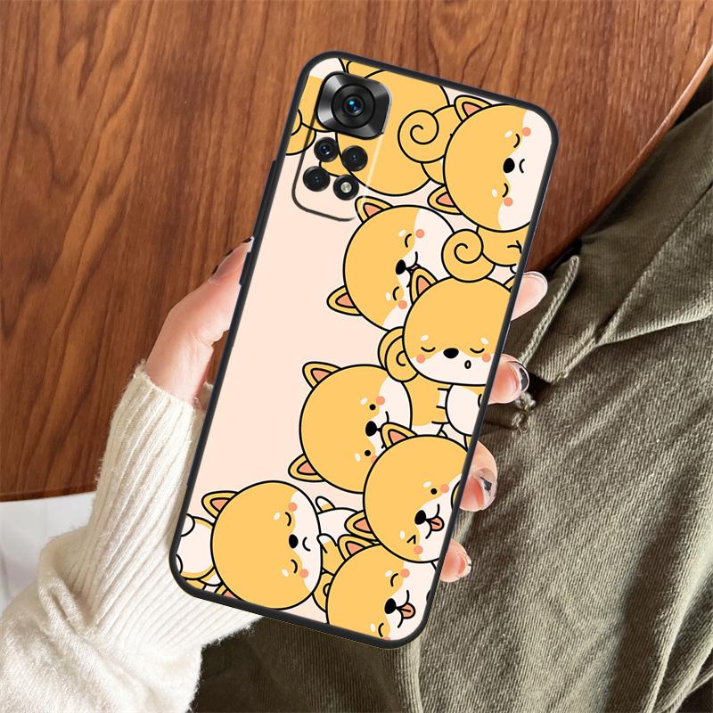 Animal Shiba Inu Case For Xiaomi Redmi Note 14 Pro 13 12 11 10 15 Pro Plus Redmi 15 C 13 10C 12C 13C 14C Cover
