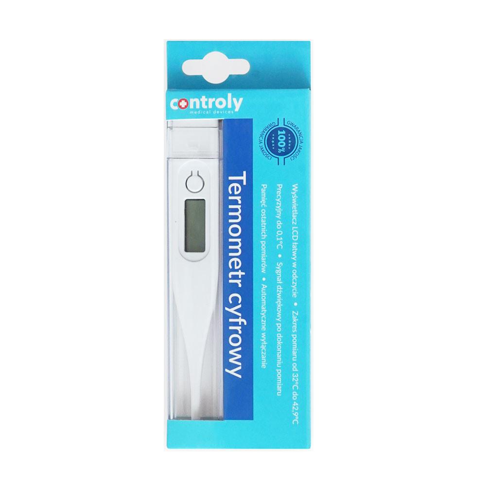 Electronic Digital Thermometer White LCD 1pc