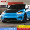 Tesla Model Y Carbon Fiber Body Kit: Includes Side Skirts, Rear Diffuser, Front Lip, and Front Bumper for Modified Set.