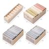 Clothes Storage Box For Household Visible Wardrobe Storage Organizers Foldable T-Shirts Jeans Underwear Pants Organizer Box