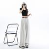 Women Harajuku High Waist Straight Jeans Streetwear Fashion Casual Denim Pants Women Wide Leg Solid Color Jeans
