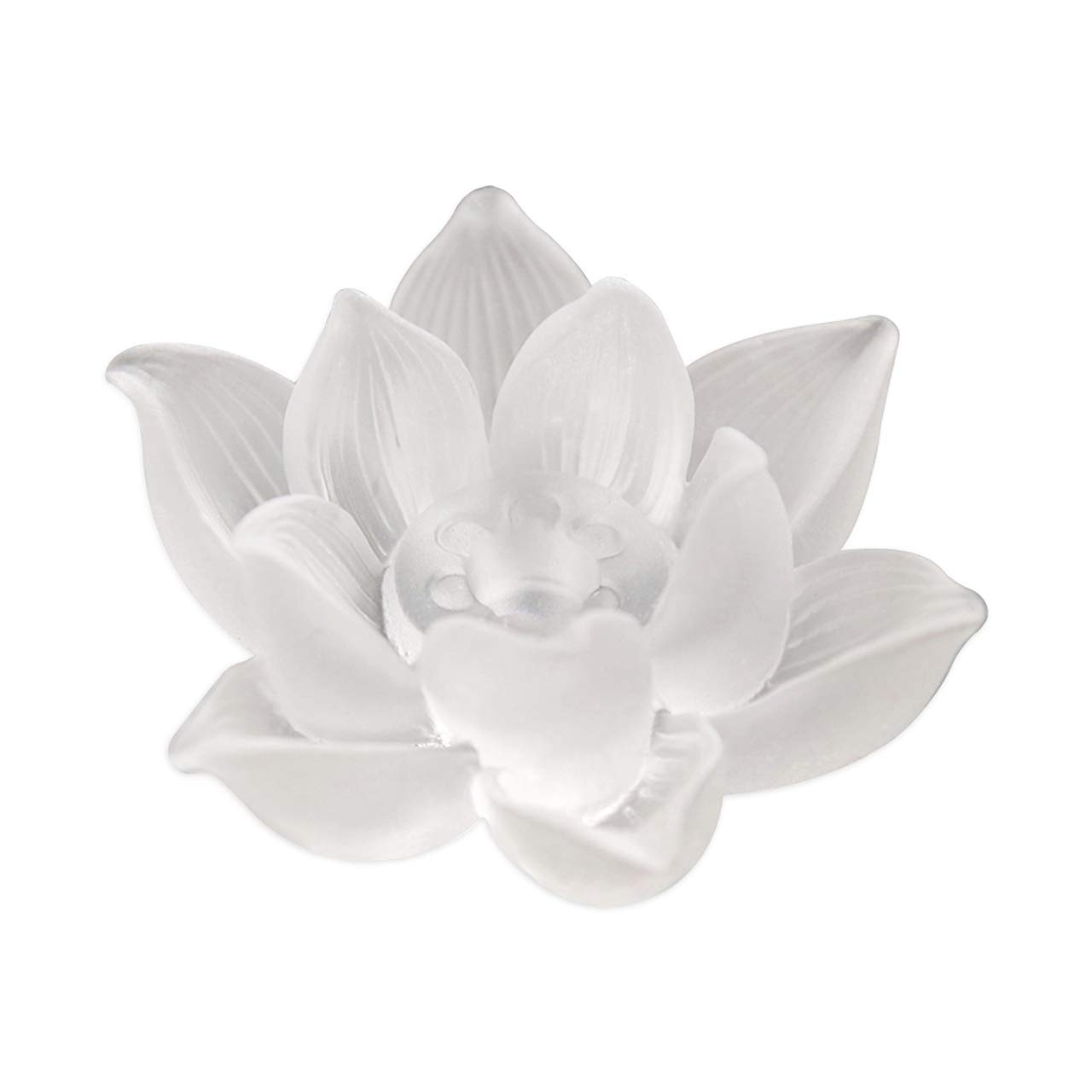 

Felimoa Incense Burner, Lotus Flower Incense Holder, Glass, Zen, Buddhist Altar Decor, Buddhist Accessories