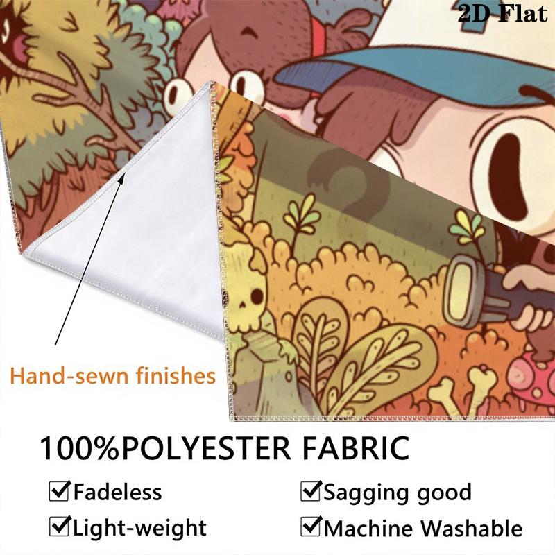 Gravity Falls Cartoon Pattern Home Decor Tapestry, Wall Hanging, Decorative RV Wall Cloth.XGT0914582