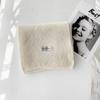 Korean version of Mars green knitted wool scarf women's winter ins Christmas solid color student couple warm scarf men
