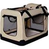 Transport Cage - Dibea - Foldable - 50x34x36 Cm - Beige - Scratch-resistant