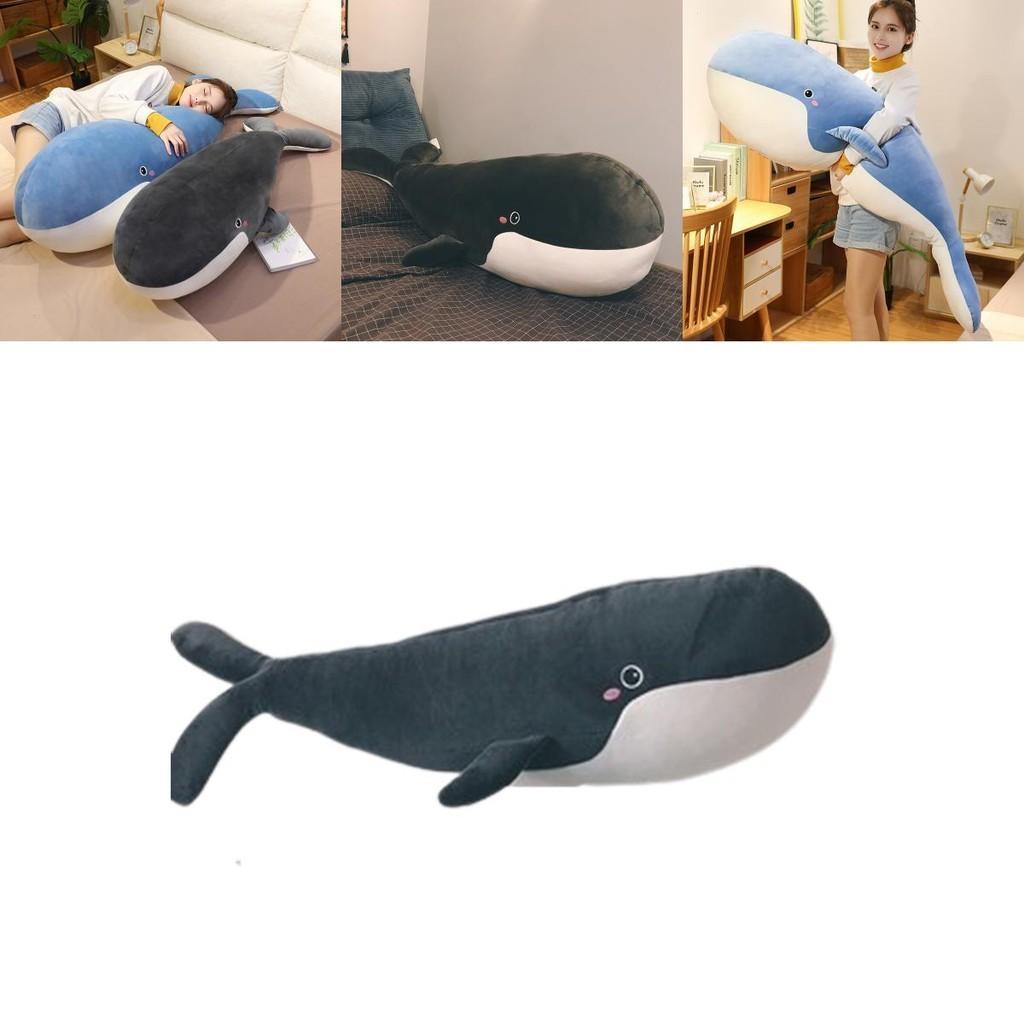 Giant Whale Plush Toy Pillow Soft And Squishy Ocean Animal Stuffed Doll For Kids Handcrafted With Care