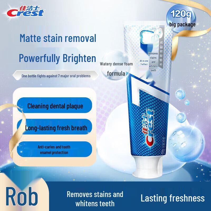 Crest 7-in-1 Stain Removal Whitening Toothpaste 120g