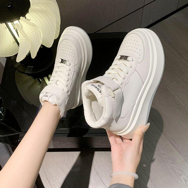 Women's Trendy Autumn/Winter High-Top Sneakers - Thick-Soled Casual Sports Shoes