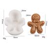 Gingerbread Man Candle & Chocolate Mold - Christmas Scented Gypsum Ornament