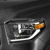2pcs Carbon Fiber Car Front Headlight Eyebrows Sticker For Toyota Tundra 14-18