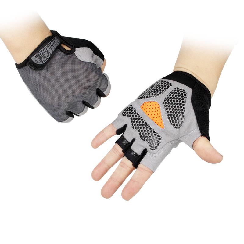 Fitness Gloves Half-finger Thin Breathable Shock-absorbing Wear-resistant Non-slip Outdoor Sports Gloves Men's and Women's Cycling Bicycle Gloves