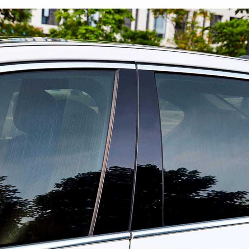 

Middle column sticker For Hyundai Tucson TL 2015 2016 2017 2018 Car Window Door Column B C BC Pillar Post Cover чёрный
