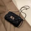Women's Bag, Diamond-shaped Small Golden Ball Chain Bag, Small Square Bag, Fashionable and Versatile, Single-shoulder Crossbody Bag