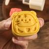 50g Cute Tiger Shape Plastic Mooncake Molds Mooncake Mould DIY Baking Accessories Kitchen Gadget for Mid-Autumn Festival