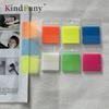 300Pc 6 Colors Index Tabs Self Adhesive Page Markers Transparent Waterproof Sticky Notes Classify Files Flags Planner Stickers