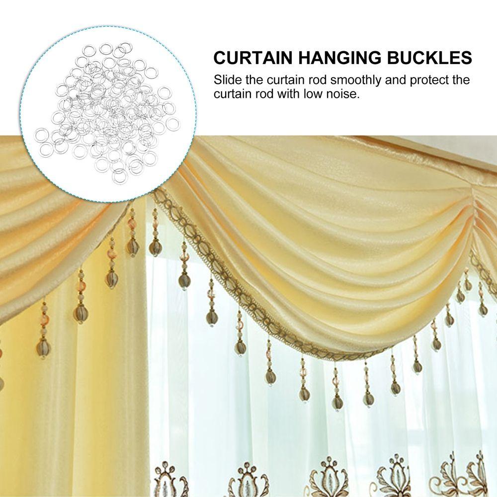 100pcs Shade Blinds Roman Blind Curtain Accessories Curtain Rings Hanging Rings Roman Rings O-Rings