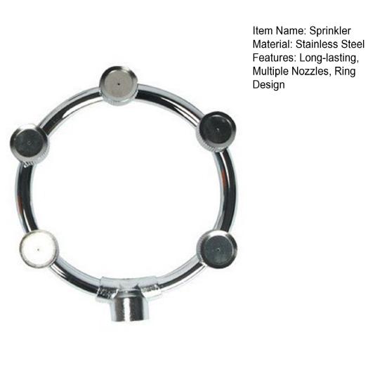 Ring Watering Sprinkler Stainless Steel Mist Sprayer with Nozzles High Pressure Gardening Sprinkler Head for Garden Irrigation