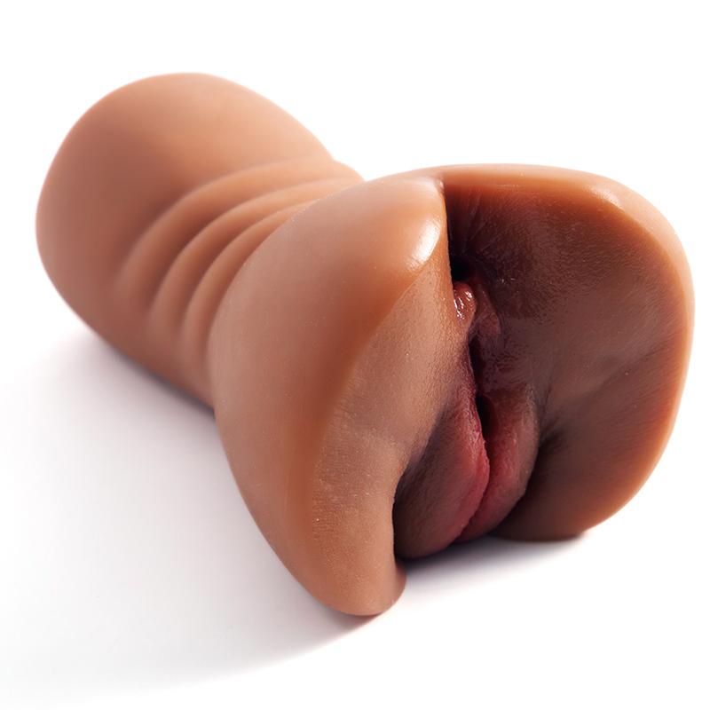 Skutečné silikonové vaginální masturbační sexuální hračky Anální vaginální dvoukanálové realistické sexuální hračky pro gaye