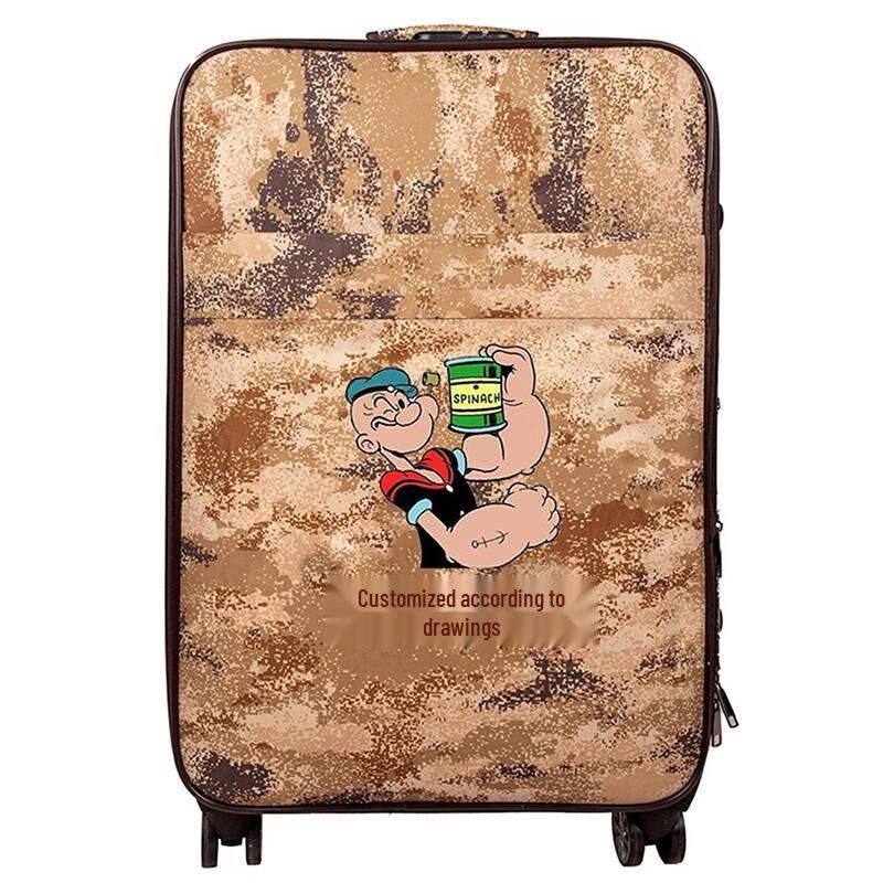 Military Camouflage Oxford Cloth Trolley Luggage