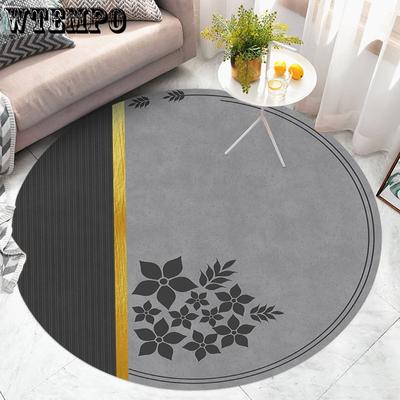 Simple Nordic Circular Living Room Carpet Bedroom Bedside Mat Dressing Table Computer Chair Floor Mat