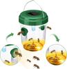 Wasp Trap Solar Powered Bee Trap Reusable Fly Traps Outdoor Hanging Wasp Killer with UV LED Light Flying Insects Bee Killer