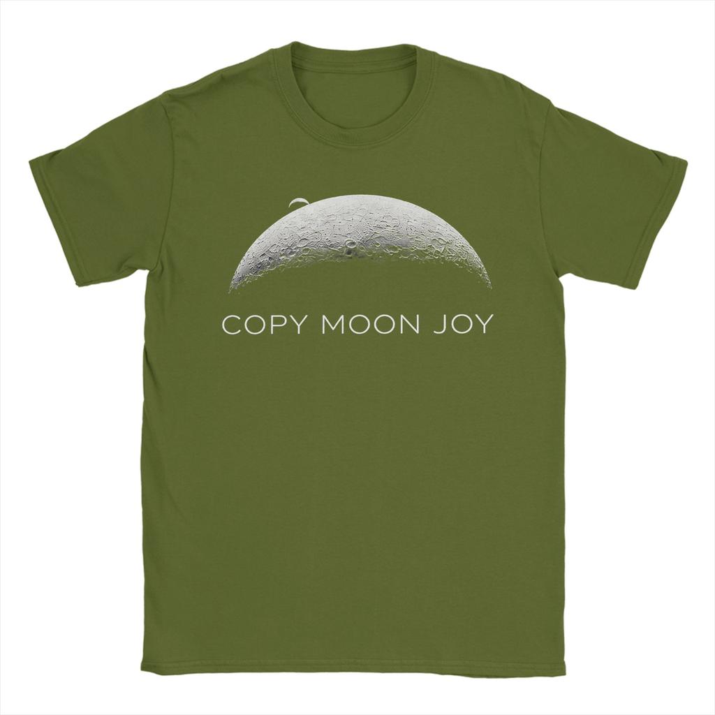 Unisex TShirts Copy Moon Joy Artemis II Space Funny Pure Cotton Tee Shirt Short Sleeve T Shirts Crewneck Tops Plus Size