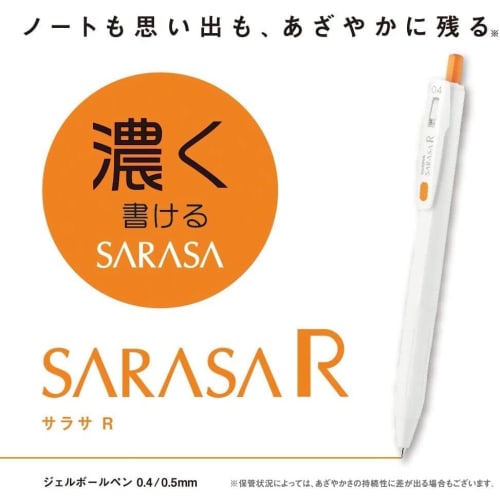 Zebra Gel Ballpoint Pen Sarasa R 0.4mm & Sarasa Clip 0.5mm Single Pop Trio Set P-JJS29-SP-T