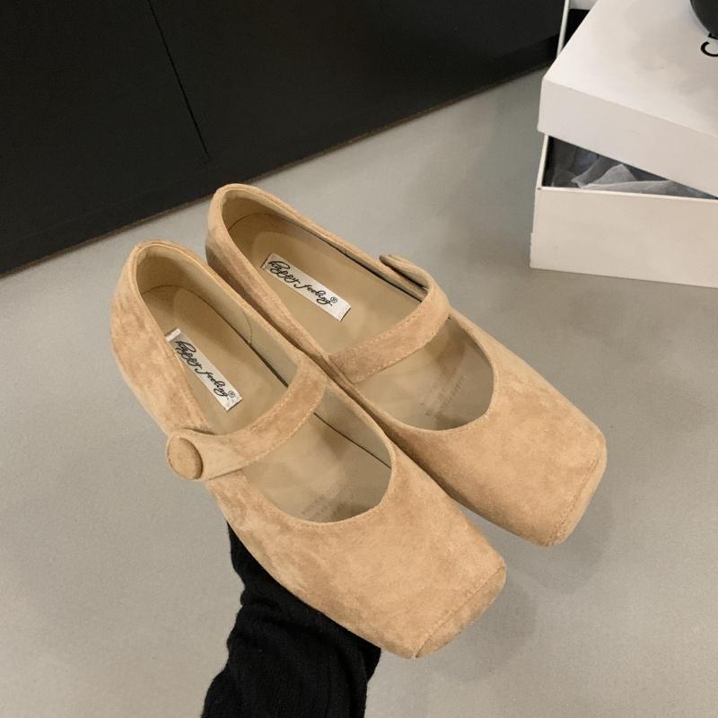 

Мода Bailamos 2025 Весна Бренд Женские Балетки Мягкая Кожа Eelgant Туфли Платье Квадратный Носок Неглубокие Слипоны Женские Повседневные Балетки 40 абрикосовый