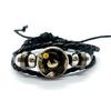 Carini FPE Cartone Animato Gioco Braccialetti in Pelle Claire Engel Braccialetti Intrecciati Multistrato Bangles Gioielli Fatti a Mano Regali