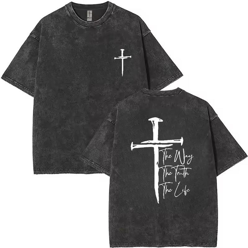 Truthwaytlifecbtherosshithedolthesrt Straight Type Source Factory Cotton S серый