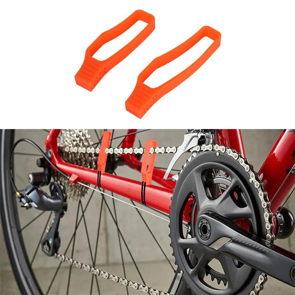 Silicone izable Fit Bicycle Chain Protector Mountain Bike Road Bike Chain Protector Anti Scratch and Anti-collision Accessorie