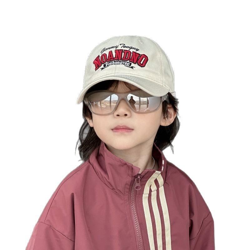 Retro Embroidered Baseball Cap Men and Women Sun Hat Spring Mid large Children's Trendy Baseball Cap Fashionable