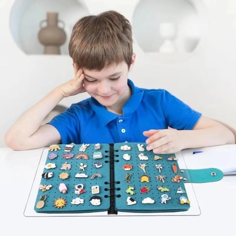 Dust-proof Brooch Display Board 8 Pages Badges Collection Book  Home Accessory