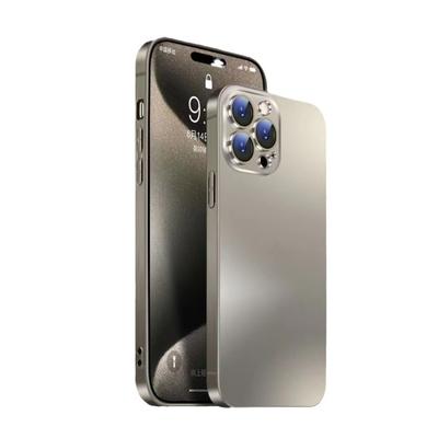 IPhone 16 Titanium Electroplated Nano-applicable Apple 15 PROMAX Mobile Phone Case 14 Frosted 13 Original Lens Film