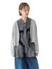 Beams Boy Maturely Cut-Off Jersey Cardigan, Women's, Gray Free