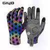 Giyo Windproof Autumn and Winter Warm Road and Mountain Bike Fleece Long Finger Gloves for Men and Women Outdoor Cycling Gear
