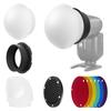 Neewer Flash Accessory Kit with Silicone Honeycomb 6 Color and 1 Magnetic Adapter Compatible with Round Head Camera Light Control and Magnetic Mount