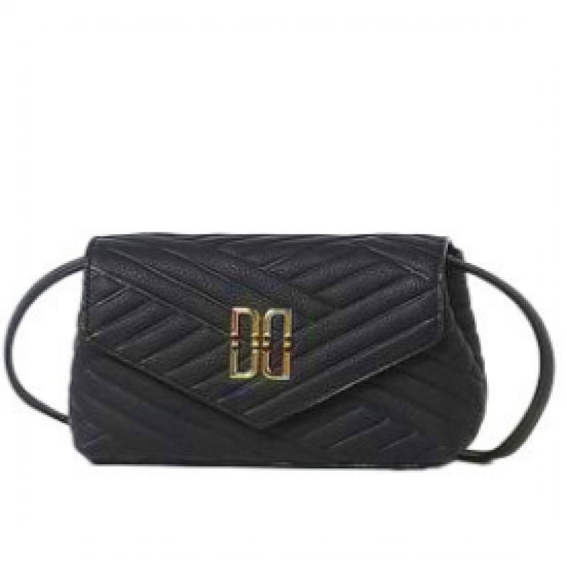 Daks Black Leather Chain Crossbody Bag Dcba6e361bk