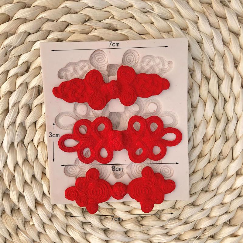 Plastic Baking Tools Cake Decoration Ornaments Fortune Happiness Longevity Spring Loaded Cutting Mold Sugar Art Moulds