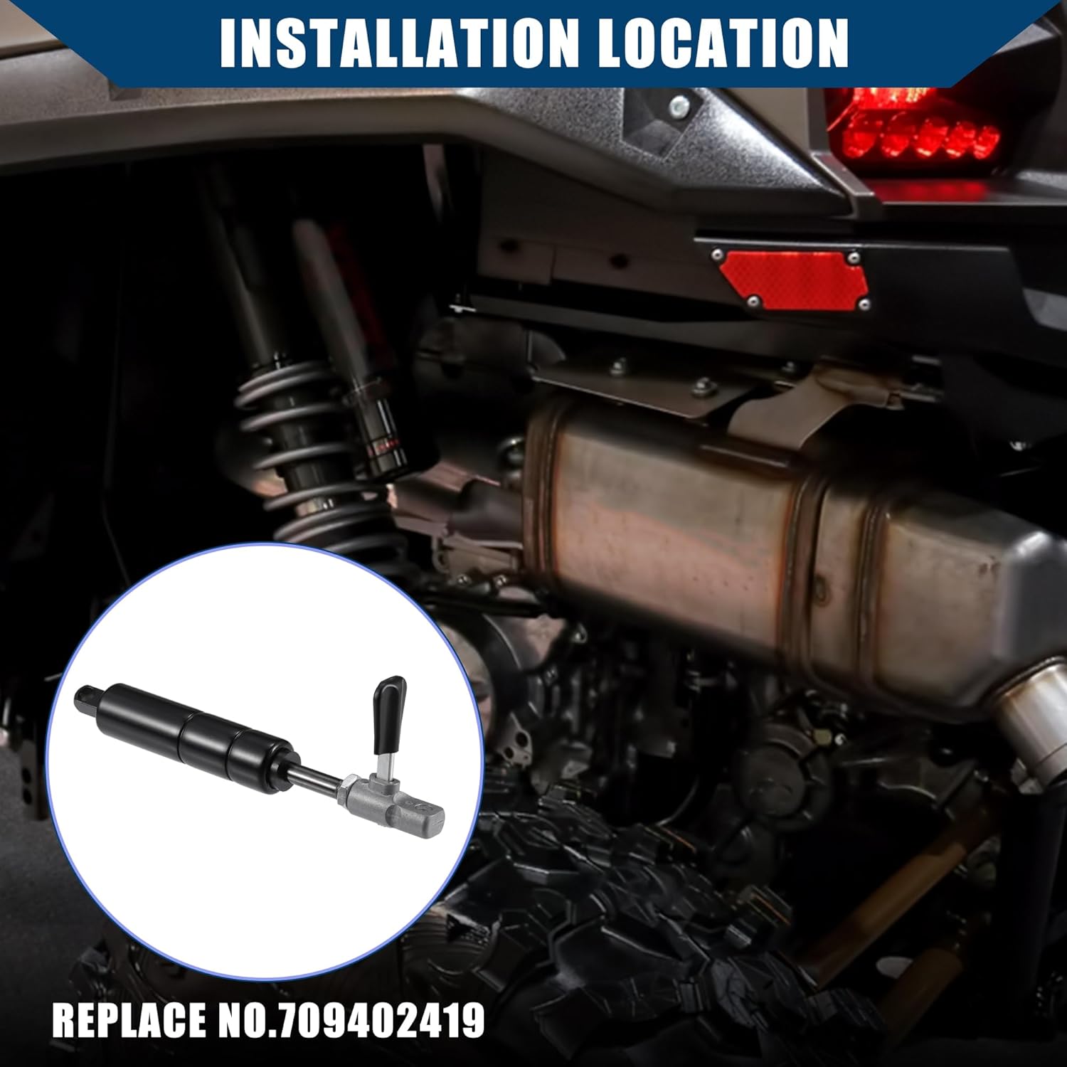 

709402419 Steering Column Shock Cylinder for Can-Am Commander 1000 2011-2015 / Steering Column Adjustment Cylinder/Durable / 1 pcs Black