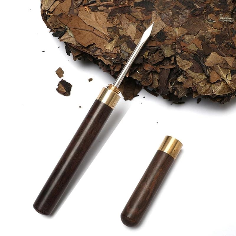 

Деревянный чайный нож, простые бытовые принадлежности для чайной комнаты, специальная игла для чая из нержавеющей стали, китайские чайные сервизы для кунг-фу, инструменты