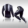 Men Tight Fitness Suit Quick Drying 2 Piece Breathable Workout Suit with Gel Pad for Exercise