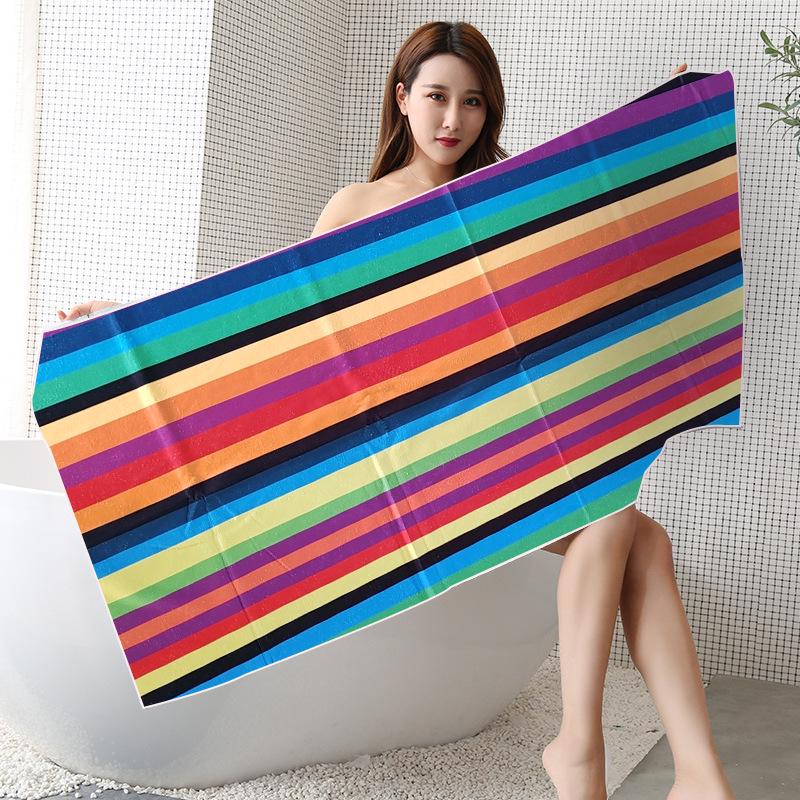 

Полотенце пляжное из микрофибры, быстросохнущее, двухстороннее, бархатное, с индивидуальным принтом In Stock